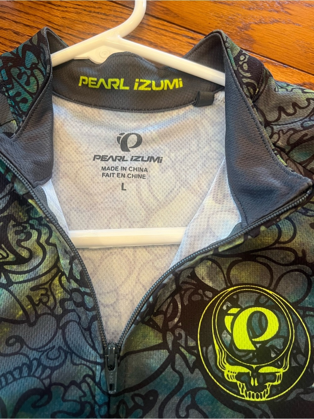 Pearl Izumi “Grateful Dead” Green-Blue Floral Cycling Jersey - Picture 2 of 6